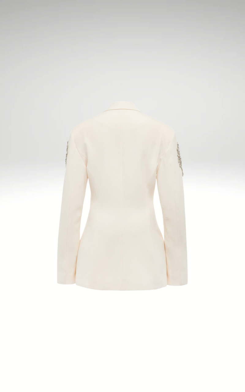 White Lotus Sequin Blazer