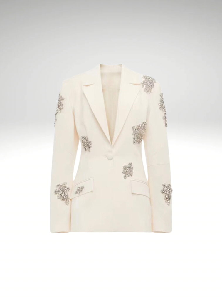 White Lotus Sequin Blazer