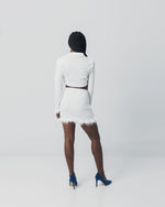 White Feather Two Piece Set